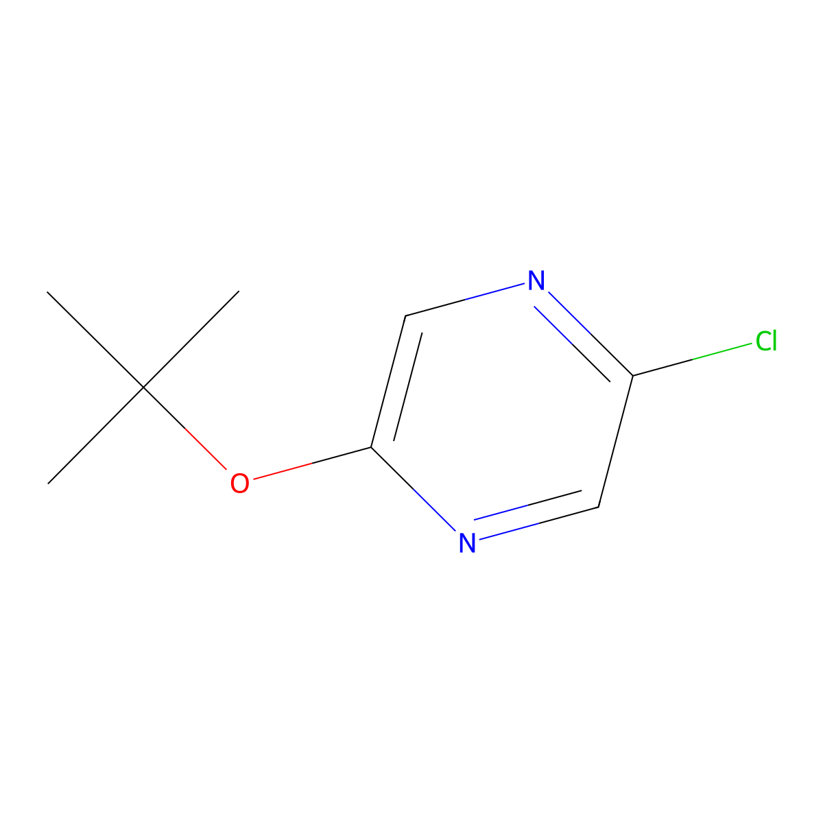 2-(Tert-butoxy)-5-chloropyrazine molecular structure, CAS 1060803-81-7