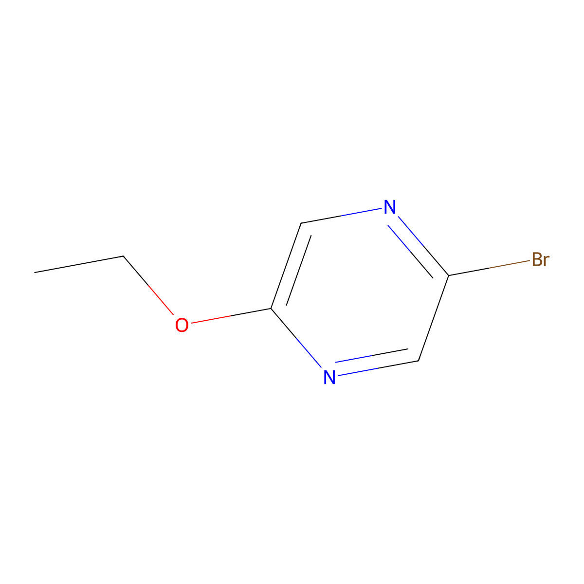 2-Bromo-5-ethoxypyrazine molecular structure, CAS 1060803-83-9