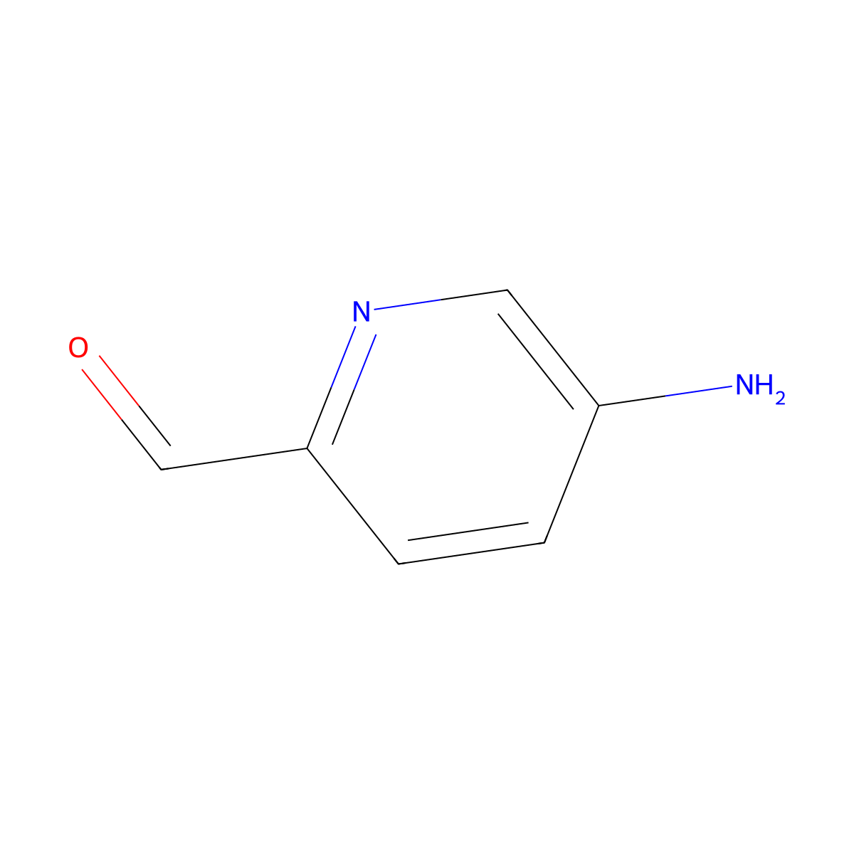 5-Aminopicolinaldehyde molecular structure, CAS 1060804-21-8