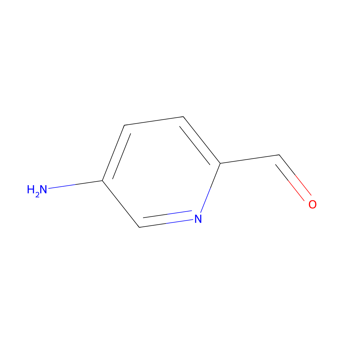 5-Aminopicolinaldehyde molecular structure, CAS 1060804-21-8
