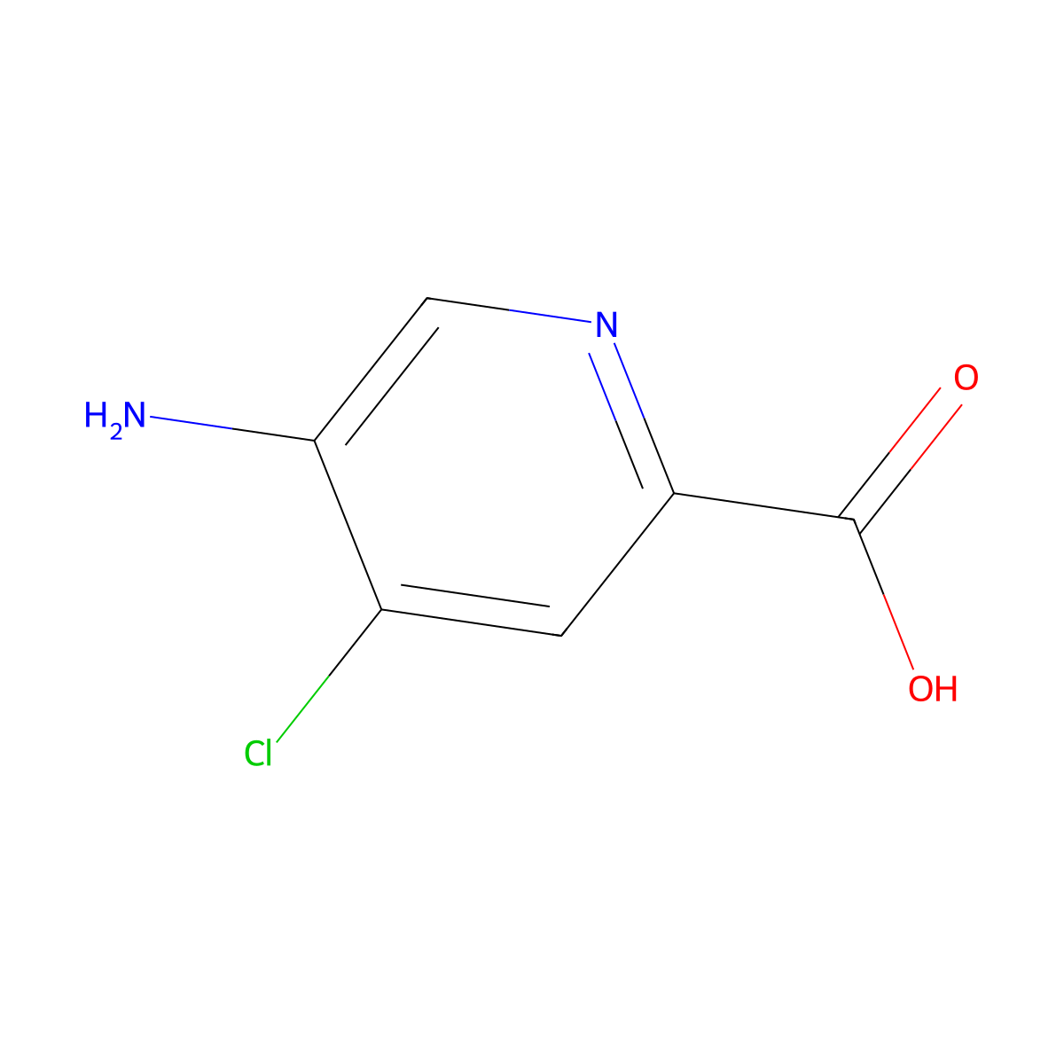 5-Amino-4-chloropicolinic acid molecular structure, CAS 1060804-26-3