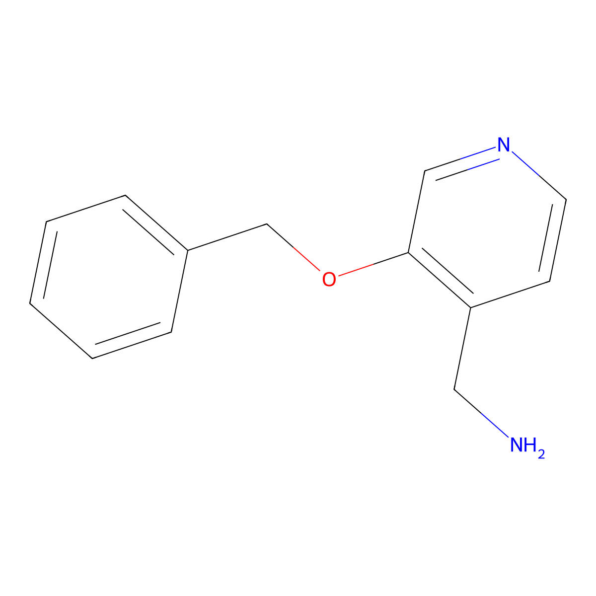 3-(Phenylmethoxy)-4-pyridinemethanamine molecular structure, CAS 1060804-47-8