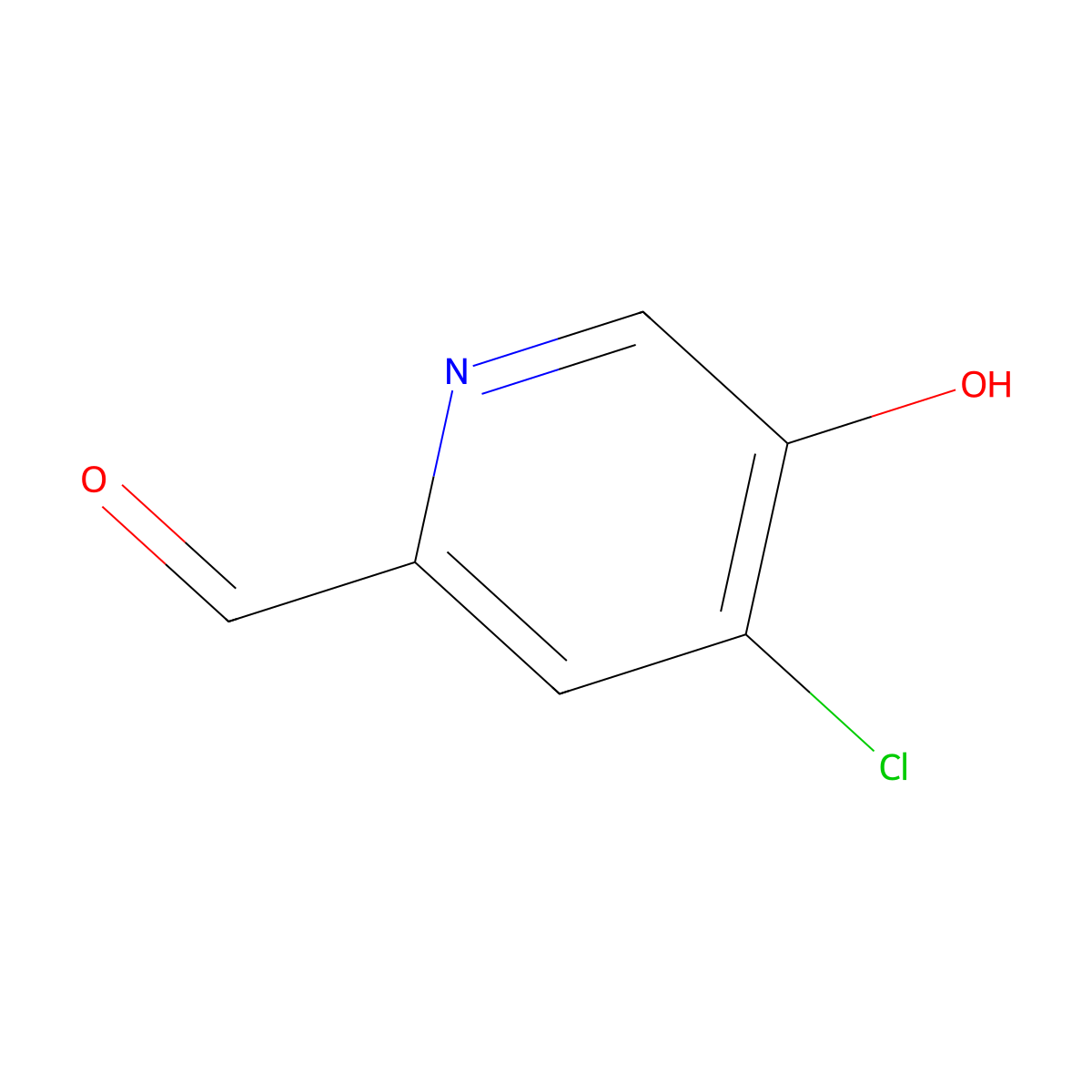 4-Chloro-5-hydroxypicolinaldehyde molecular structure, CAS 1060804-51-4