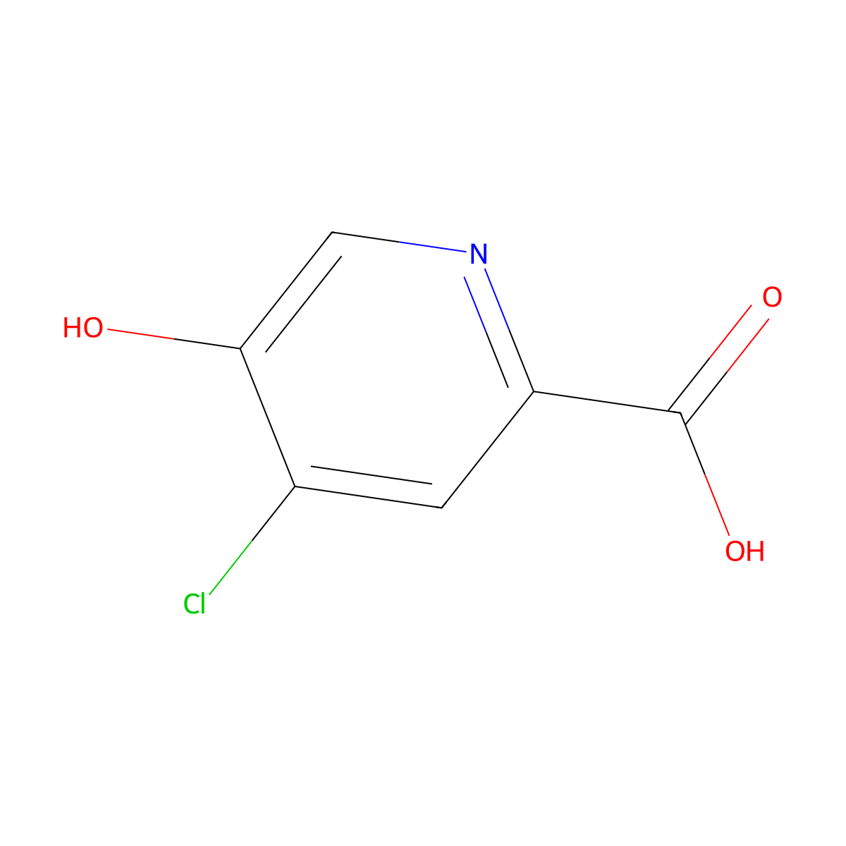 4-Chloro-5-hydroxypicolinic acid molecular structure, CAS 1060804-56-9