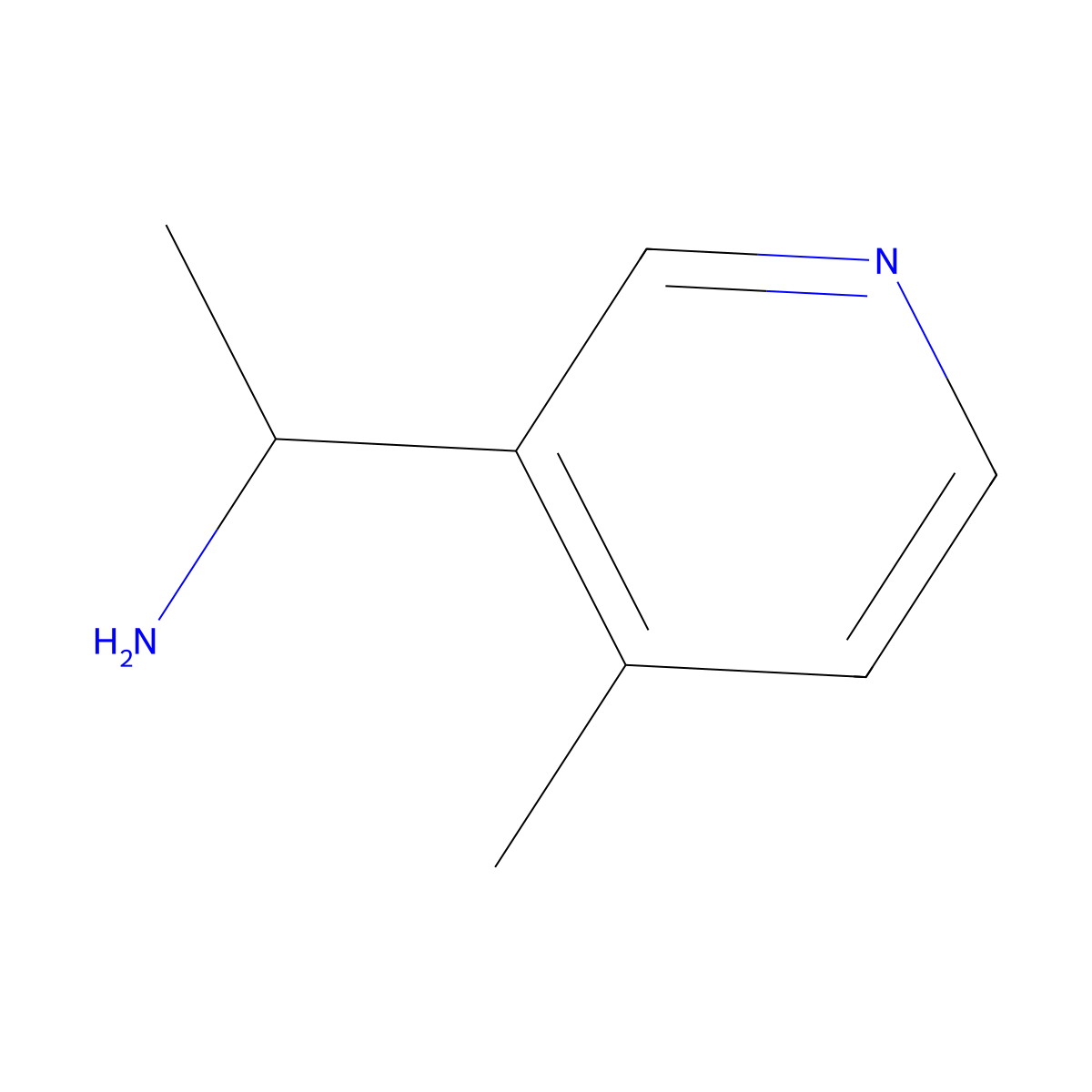 alpha,4-Dimethyl-3-pyridinemethanamine molecular structure, CAS 1060805-01-7