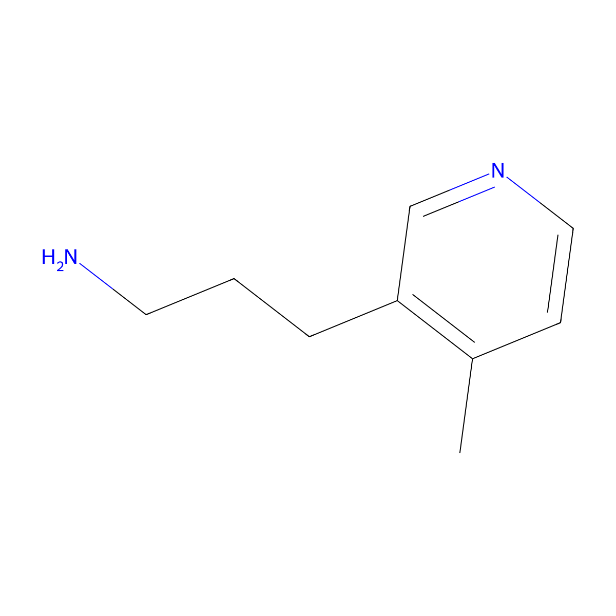 3-(4-Methylpyridin-3-YL)propan-1-amine molecular structure, CAS 1060805-02-8