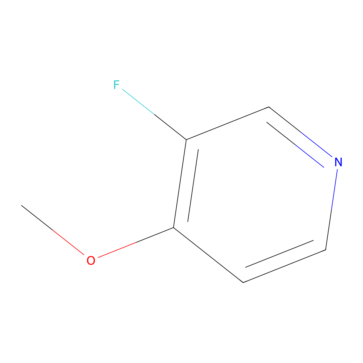 3-Fluoro-4-methoxypyridine molecular structure, CAS 1060805-03-9