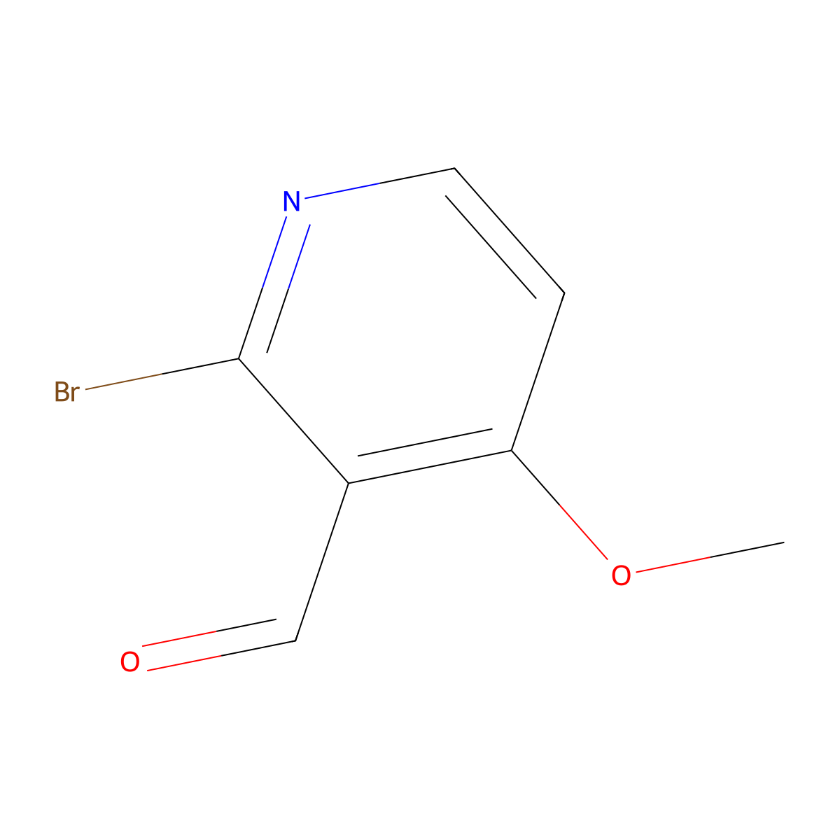 2-Bromo-4-methoxynicotinaldehyde molecular structure, CAS 1060805-12-0