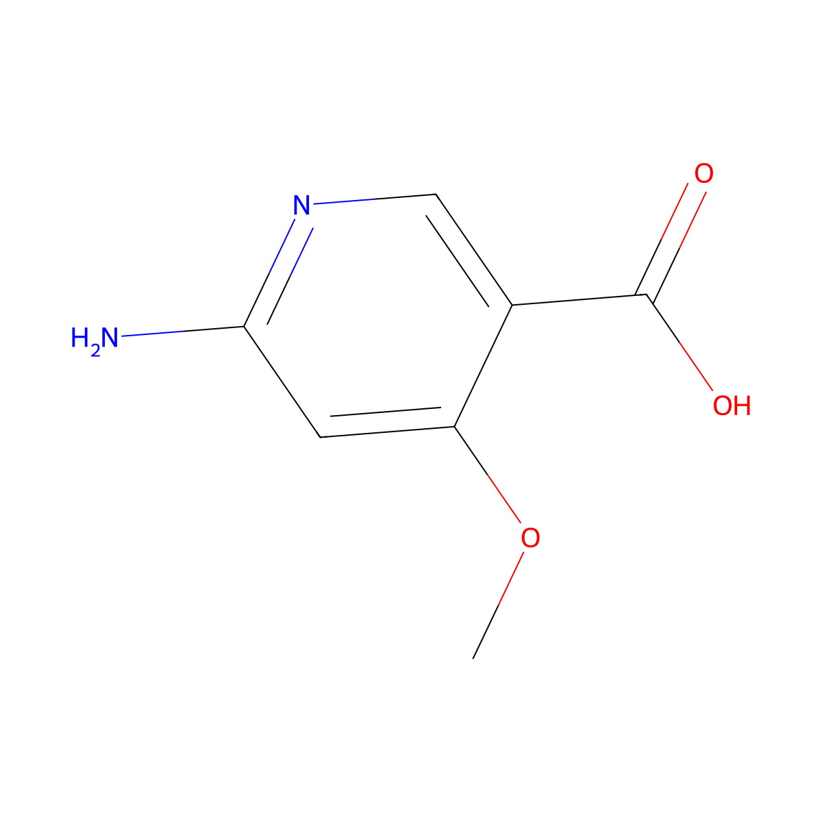 6-Amino-4-methoxynicotinic acid molecular structure, CAS 1060805-18-6