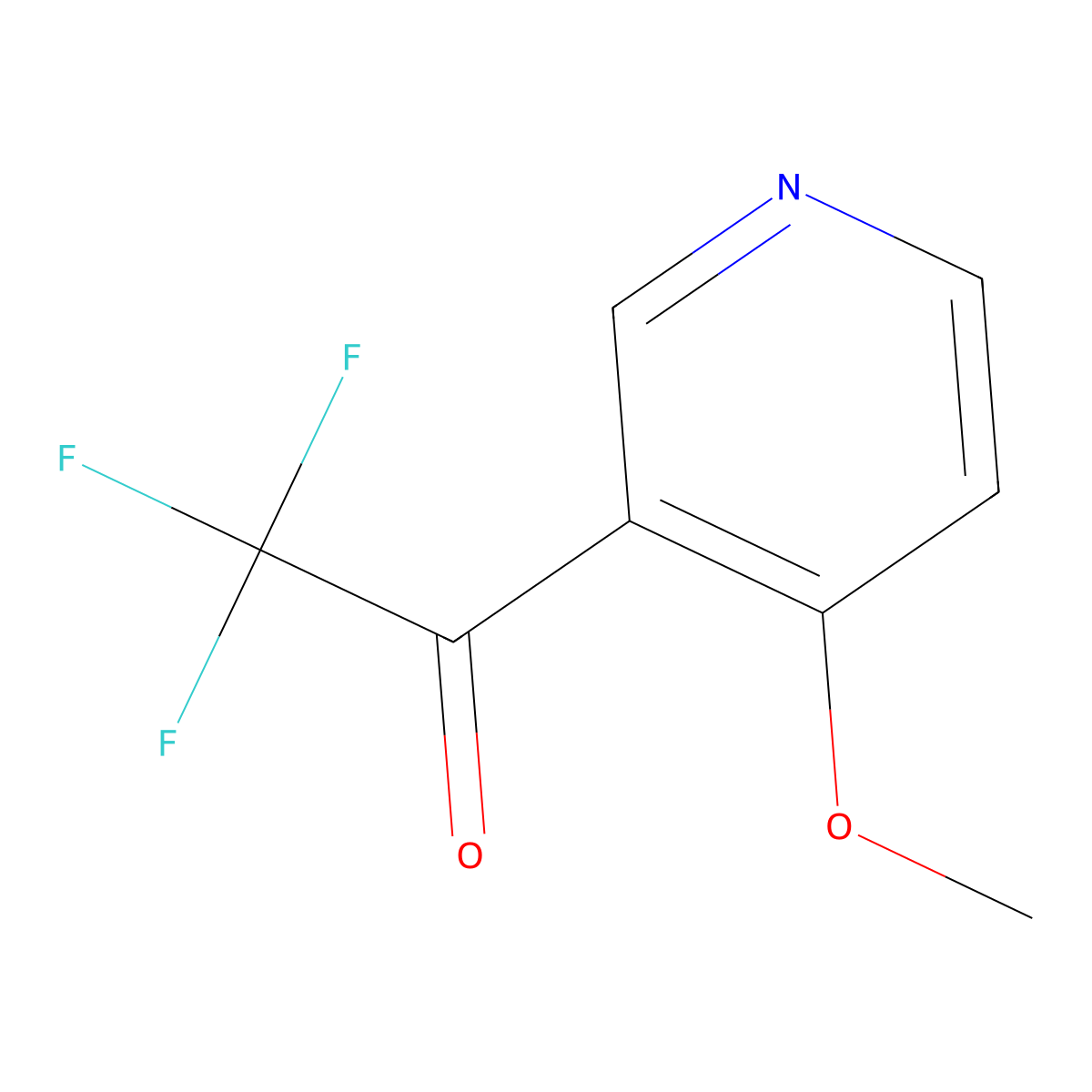 2,2,2-Trifluoro-1-(4-methoxypyridin-3-YL)ethanone molecular structure, CAS 1060805-29-9