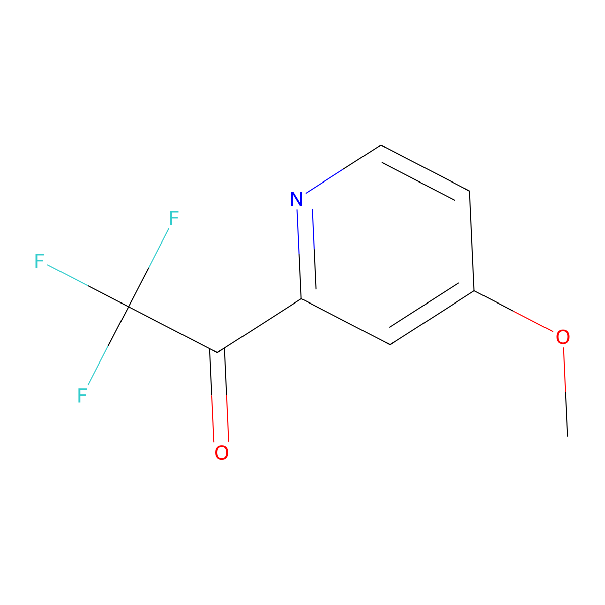 2,2,2-Trifluoro-1-(4-methoxypyridin-2-YL)ethan-1-one molecular structure, CAS 1060805-31-3