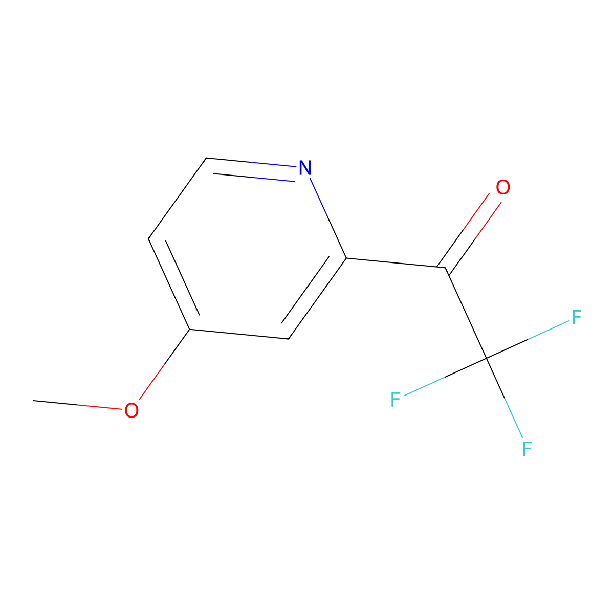 2,2,2-Trifluoro-1-(4-methoxypyridin-2-YL)ethan-1-one molecular structure, CAS 1060805-31-3