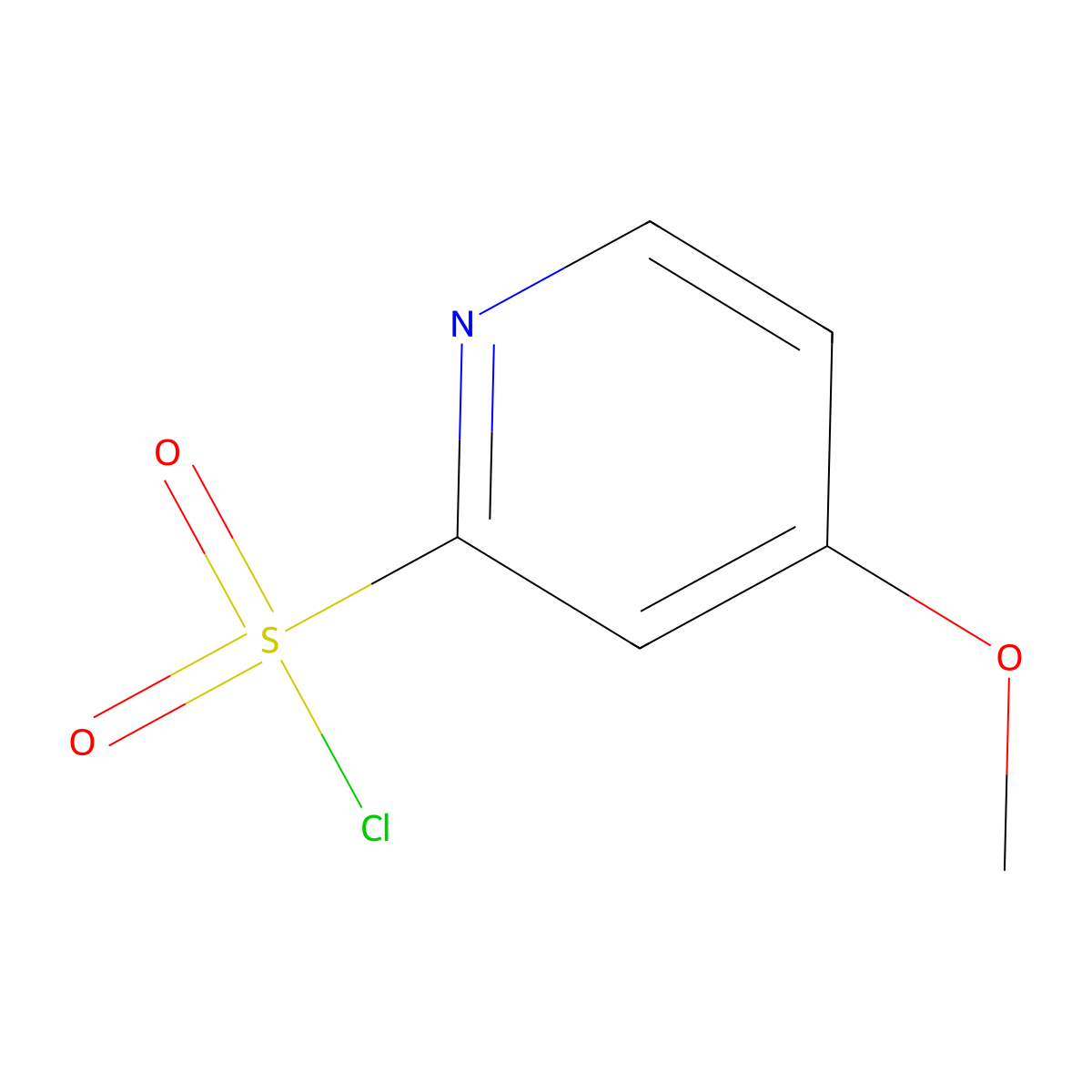 4-Methoxypyridine-2-sulfonyl chloride molecular structure, CAS 1060805-44-8