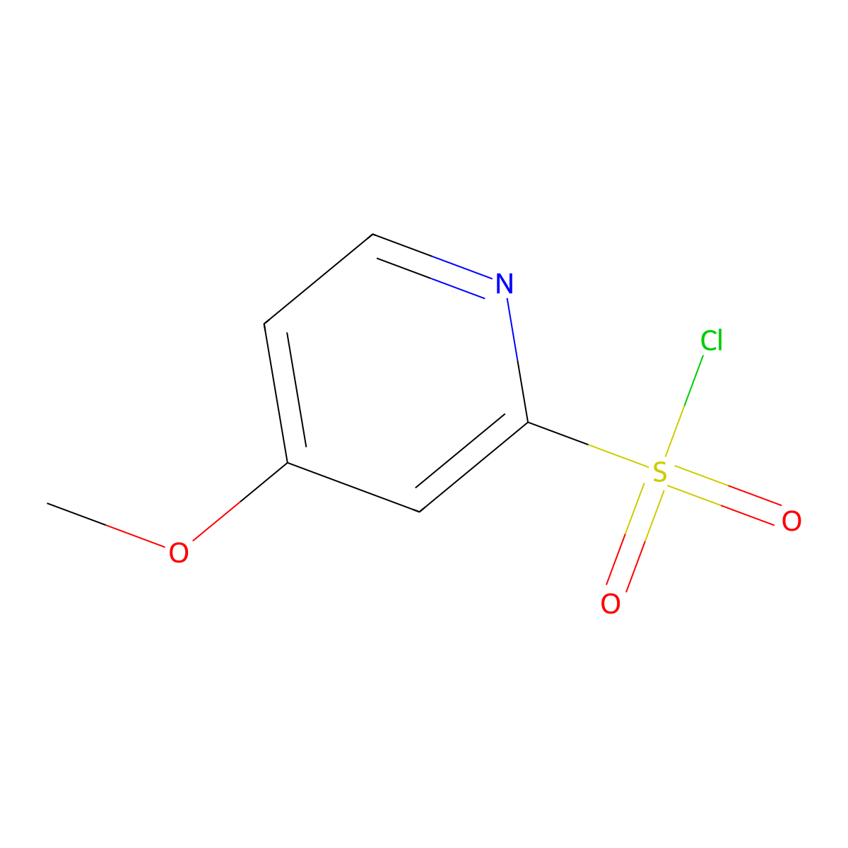 4-Methoxypyridine-2-sulfonyl chloride molecular structure, CAS 1060805-44-8