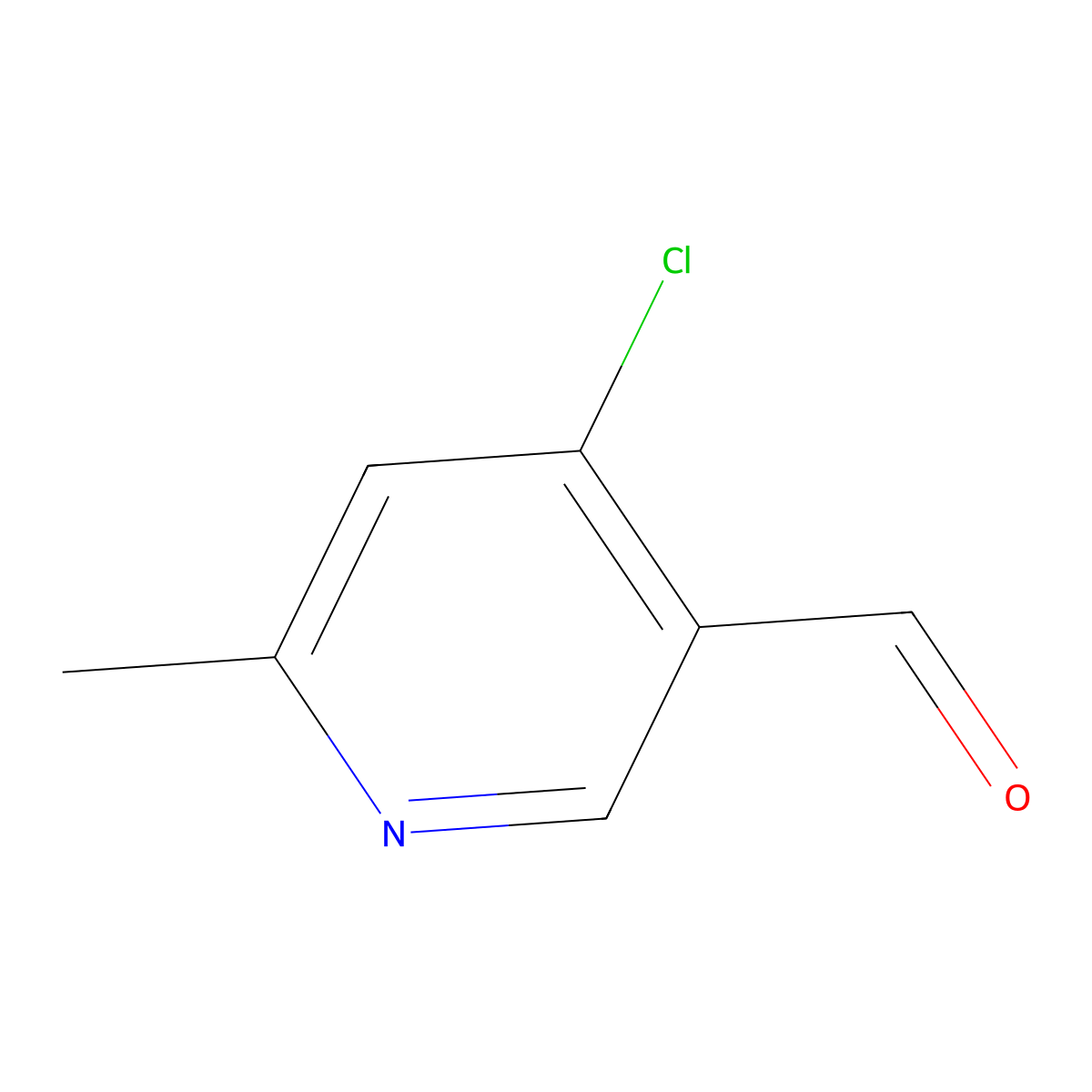 4-Chloro-6-methylpyridine-3-carbaldehyde molecular structure, CAS 1060805-86-8