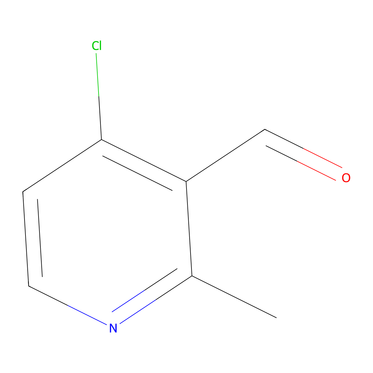 4-Chloro-2-methylnicotinaldehyde molecular structure, CAS 1060805-88-0