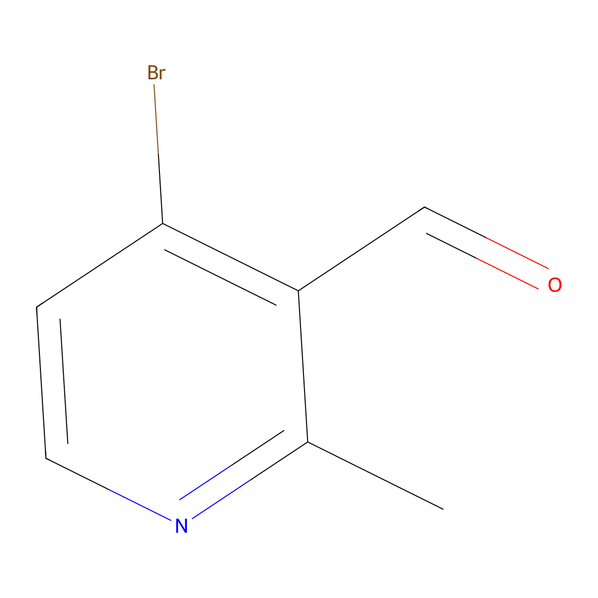 4-Bromo-2-methylnicotinaldehyde molecular structure, CAS 1060805-93-7