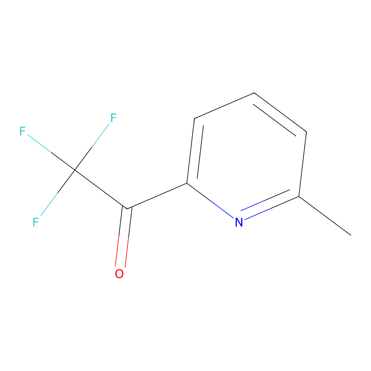 2,2,2-Trifluoro-1-(6-methylpyridin-2-yl)ethanone molecular structure, CAS 1060806-26-9