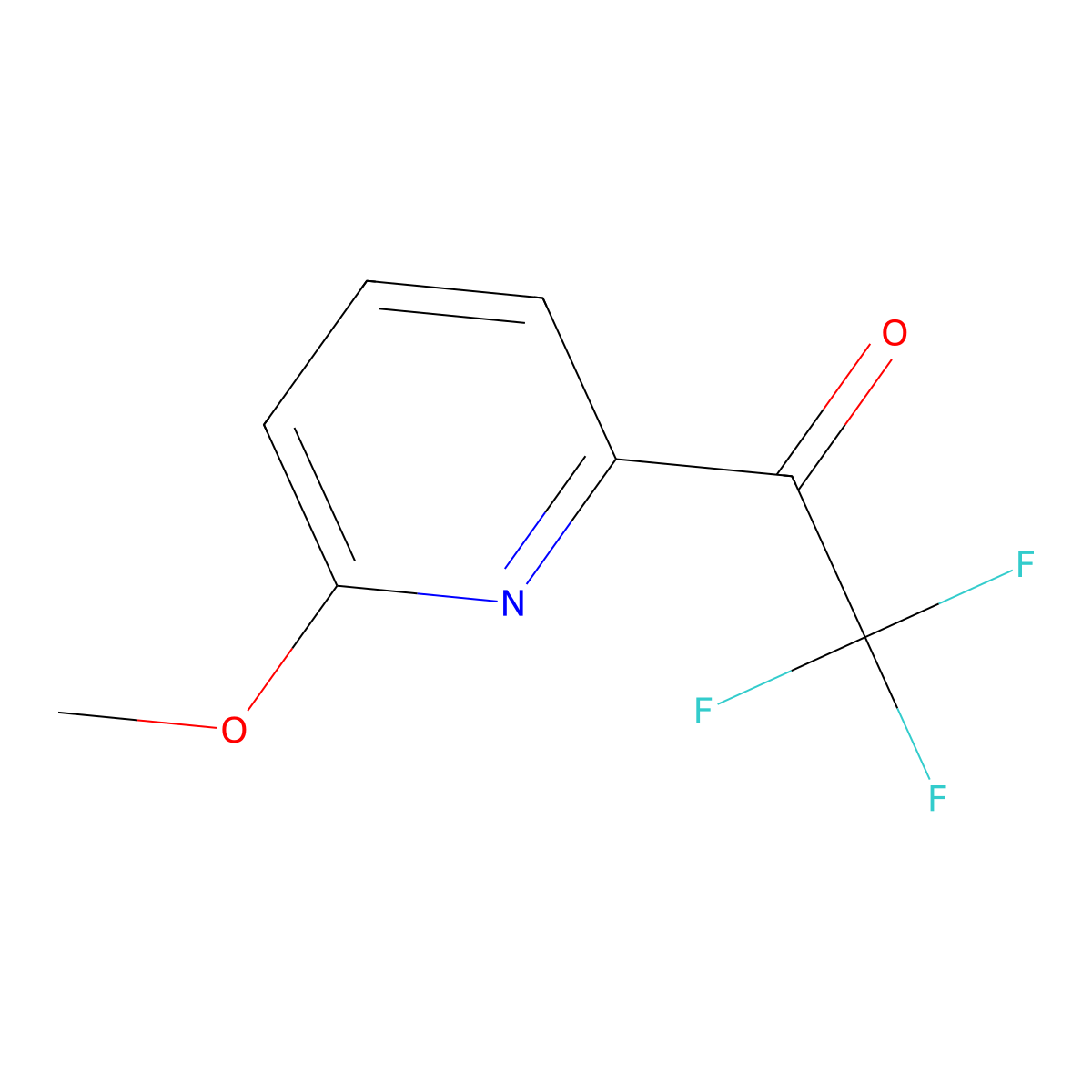 2,2,2-Trifluoro-1-(6-methoxypyridin-2-yl)ethanone molecular structure, CAS 1060807-13-7