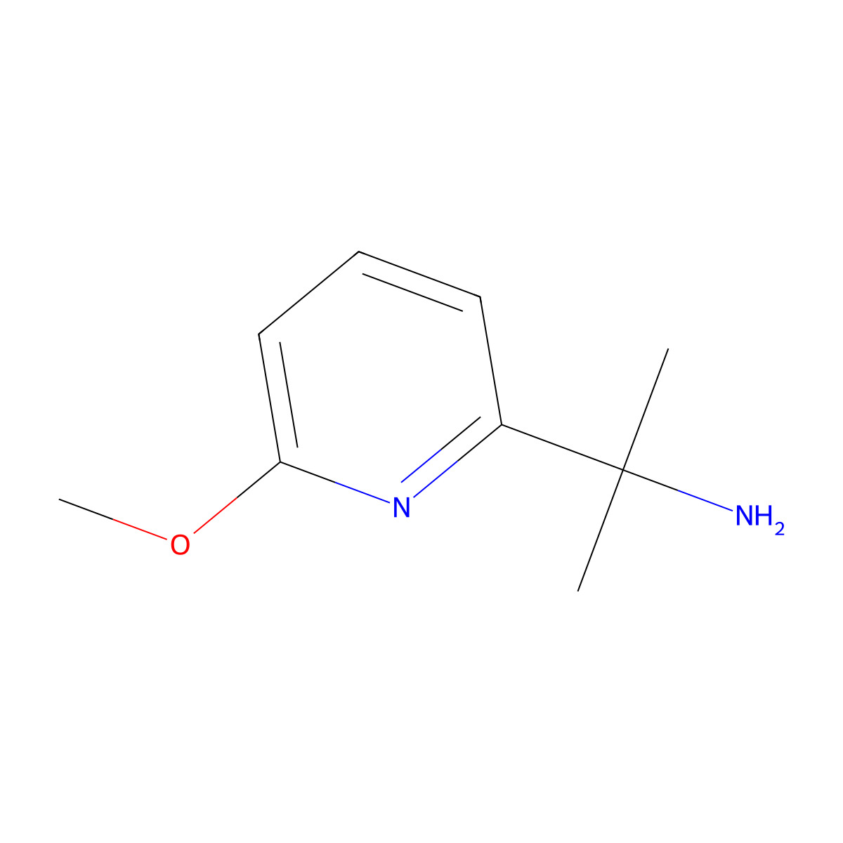 2-(6-Methoxypyridin-2-YL)propan-2-amine molecular structure, CAS 1060807-37-5