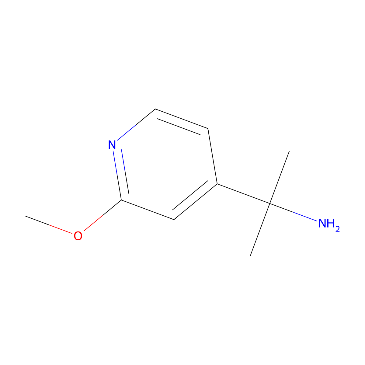 2-(2-Methoxypyridin-4-YL)propan-2-amine molecular structure, CAS 1060807-38-6