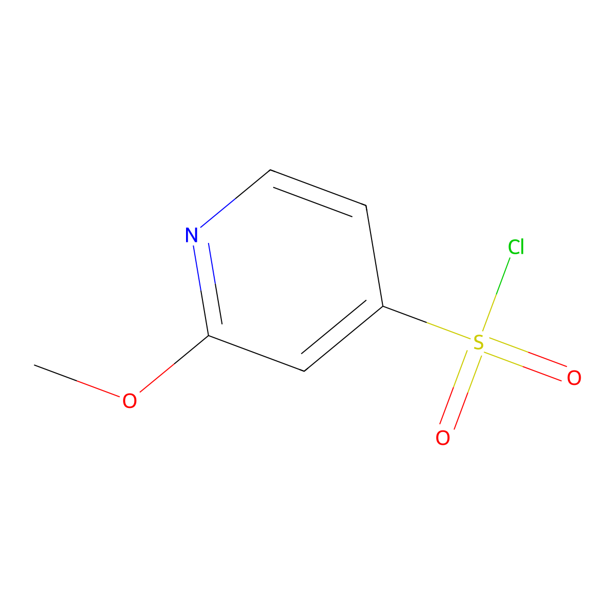 2-Methoxypyridine-4-sulfonyl chloride molecular structure, CAS 1060807-43-3