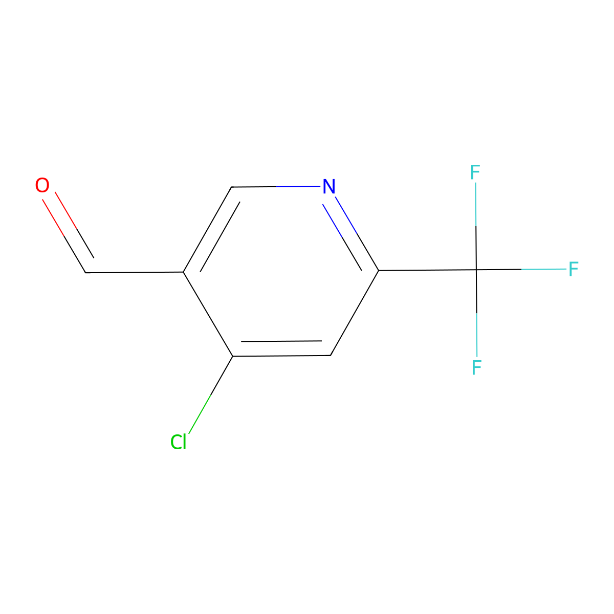 4-Chloro-6-(trifluoromethyl)nicotinaldehyde molecular structure, CAS 1060807-48-8