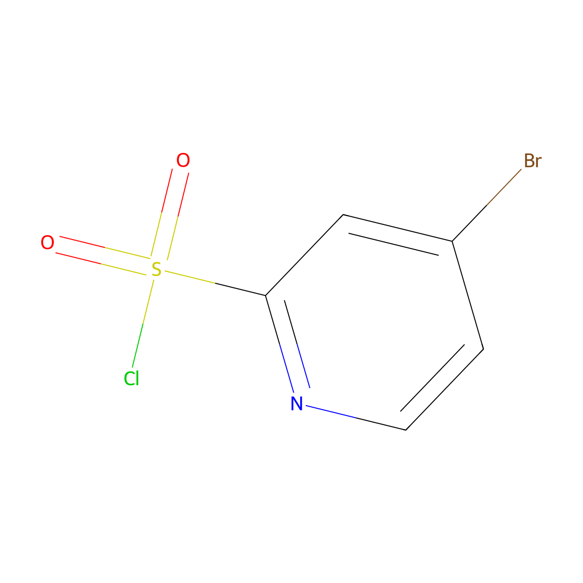 4-Bromopyridine-2-sulfonyl chloride molecular structure, CAS 1060808-87-8