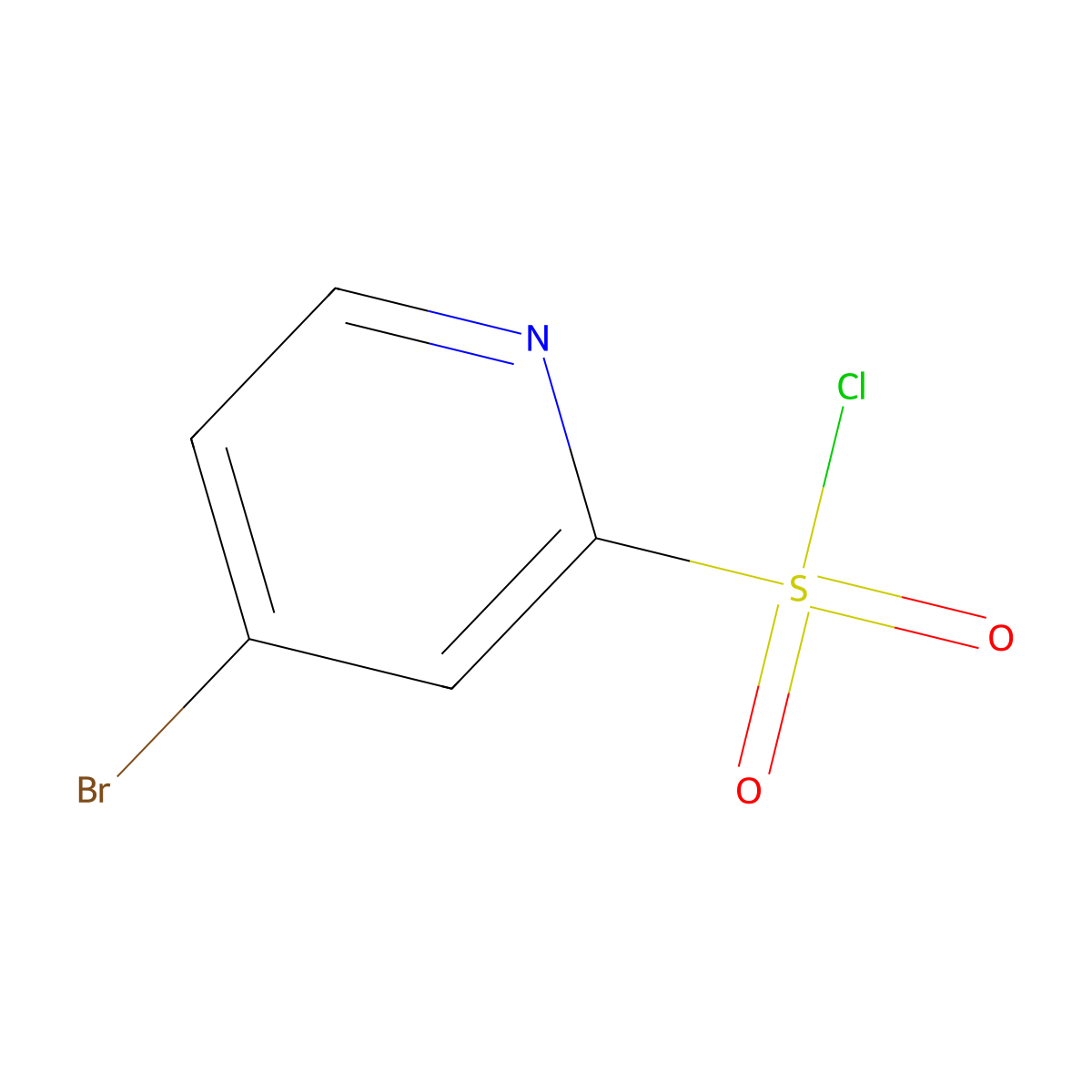 4-Bromopyridine-2-sulfonyl chloride molecular structure, CAS 1060808-87-8