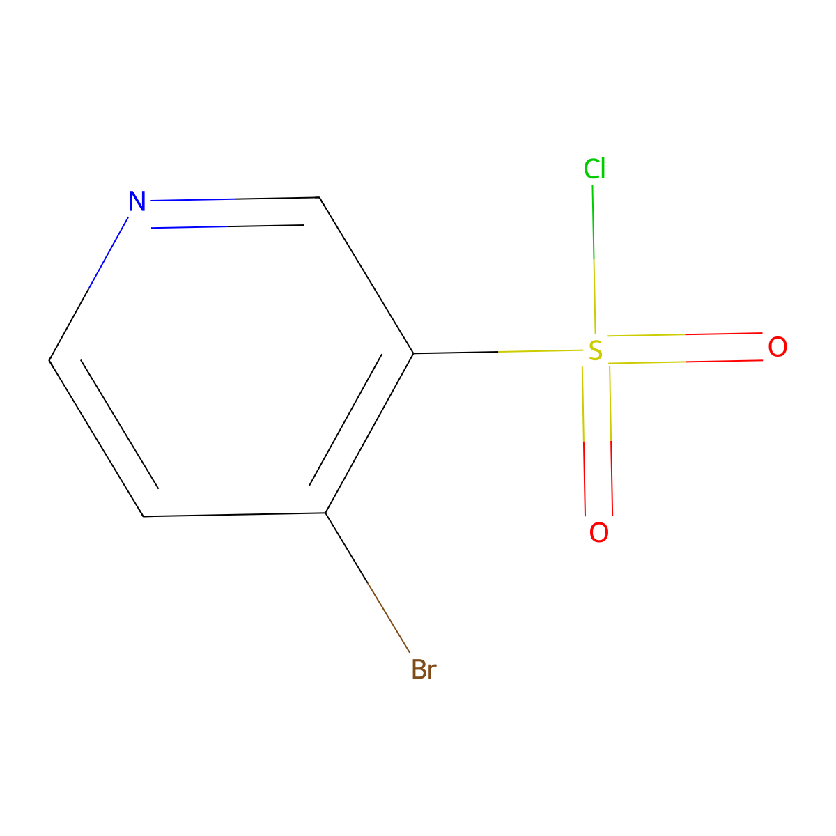4-Bromopyridine-3-sulfonyl chloride molecular structure, CAS 1060808-89-0
