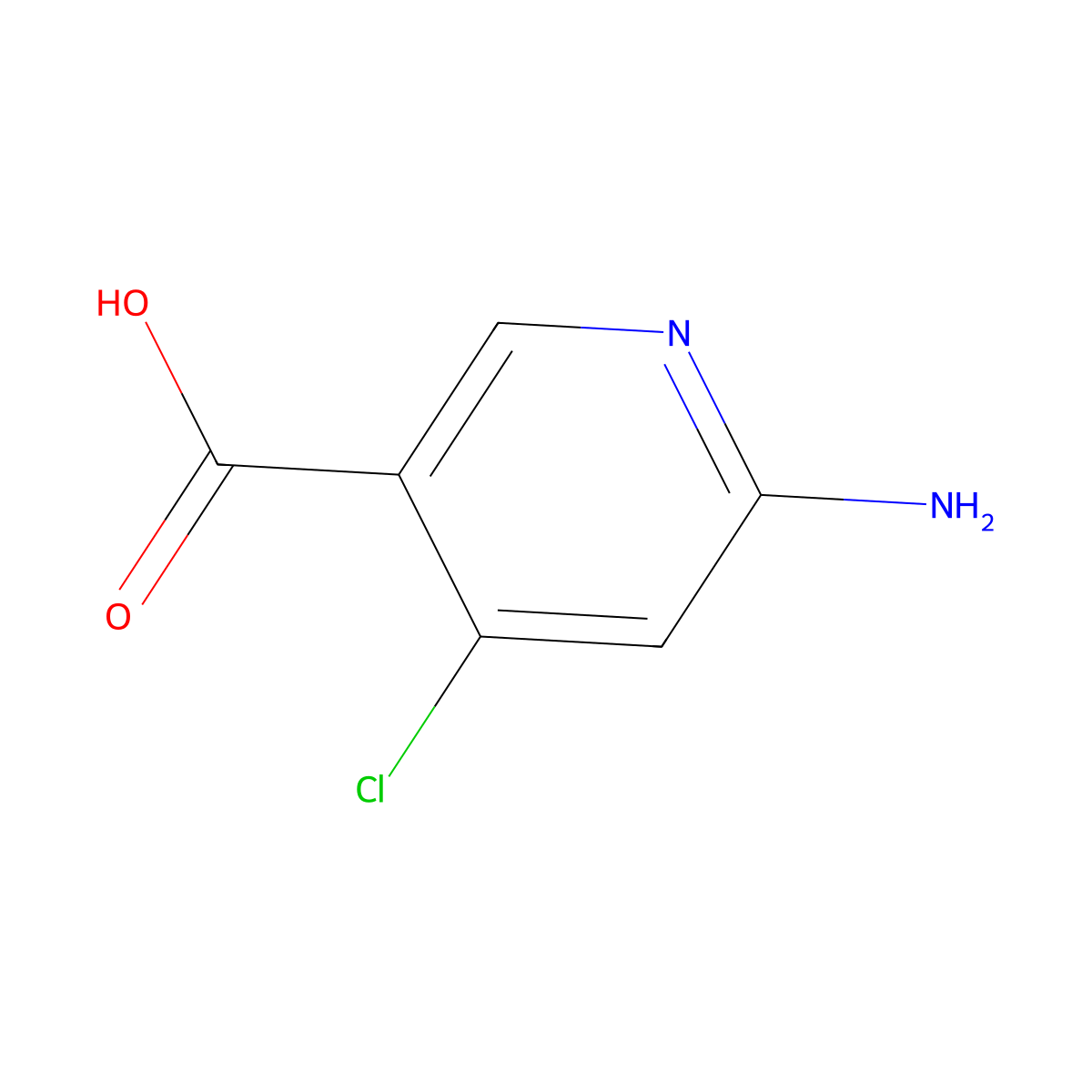 6-Amino-4-chloronicotinic acid molecular structure, CAS 1060808-94-7
