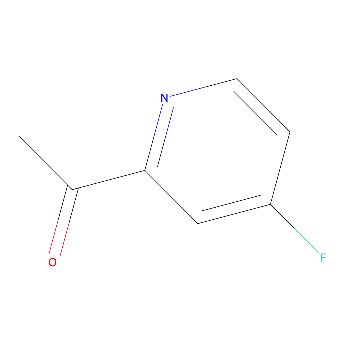 1-(4-Fluoropyridin-2-YL)ethanone molecular structure, CAS 1060809-37-1