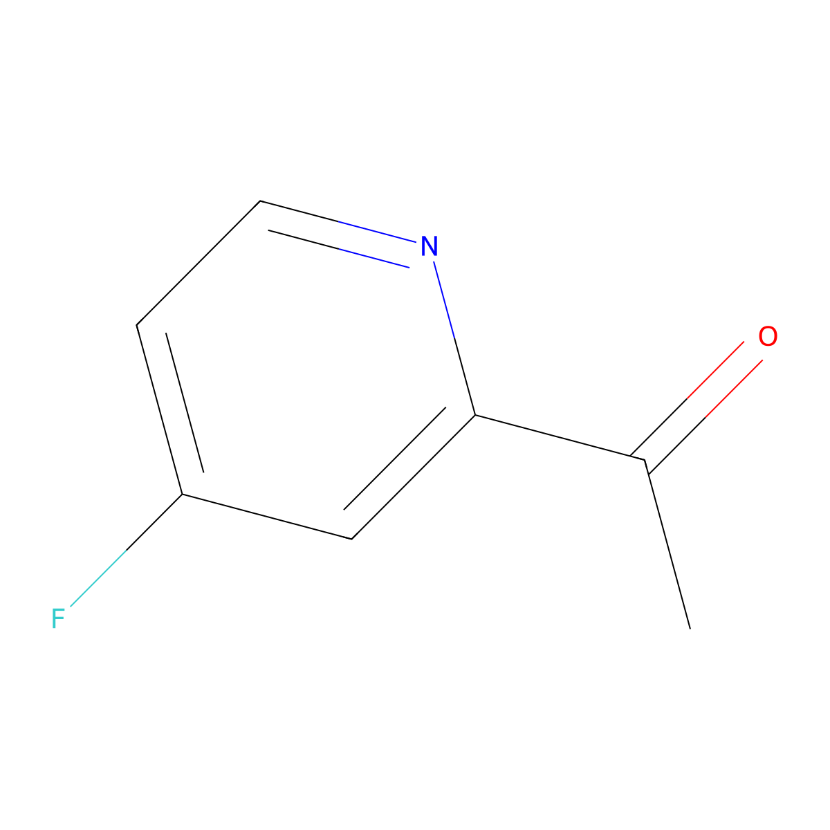 1-(4-Fluoropyridin-2-YL)ethanone molecular structure, CAS 1060809-37-1