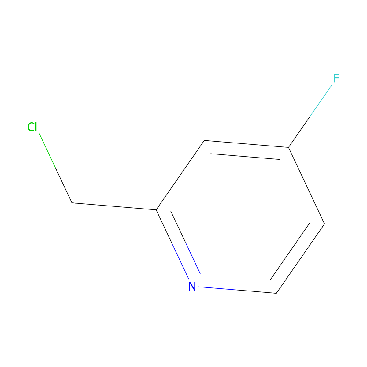 2-(Chloromethyl)-4-fluoropyridine molecular structure, CAS 1060809-39-3