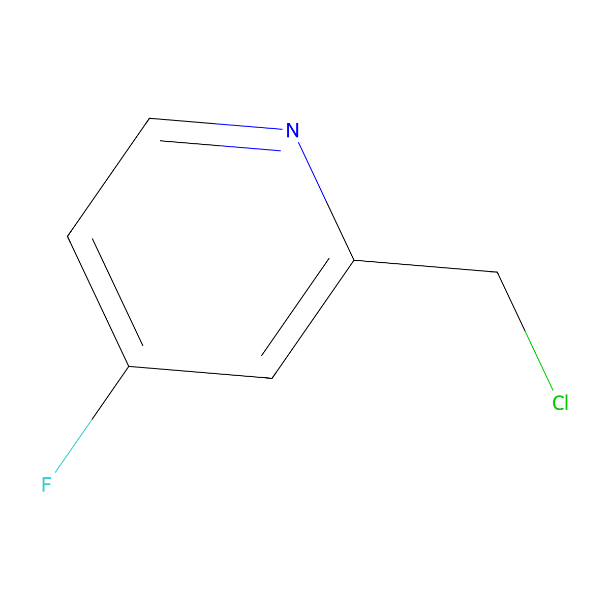 2-(Chloromethyl)-4-fluoropyridine molecular structure, CAS 1060809-39-3