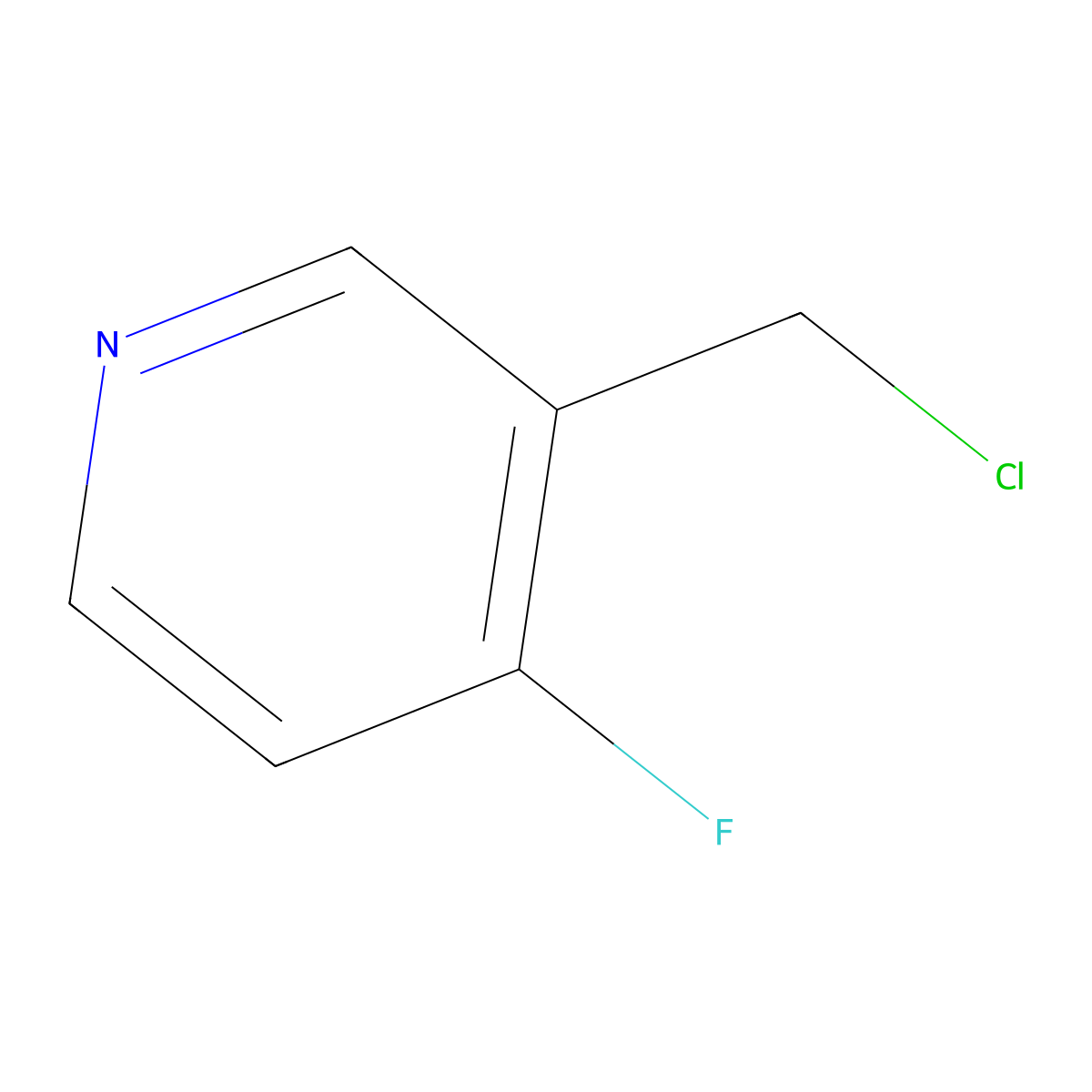 3-(Chloromethyl)-4-fluoropyridine molecular structure, CAS 1060809-41-7