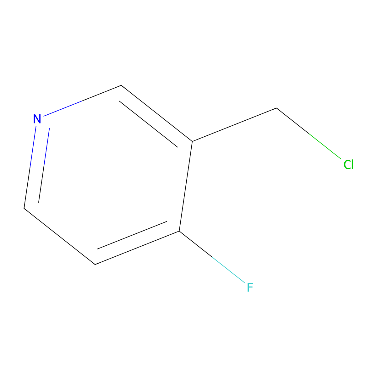 3-(Chloromethyl)-4-fluoropyridine molecular structure, CAS 1060809-41-7