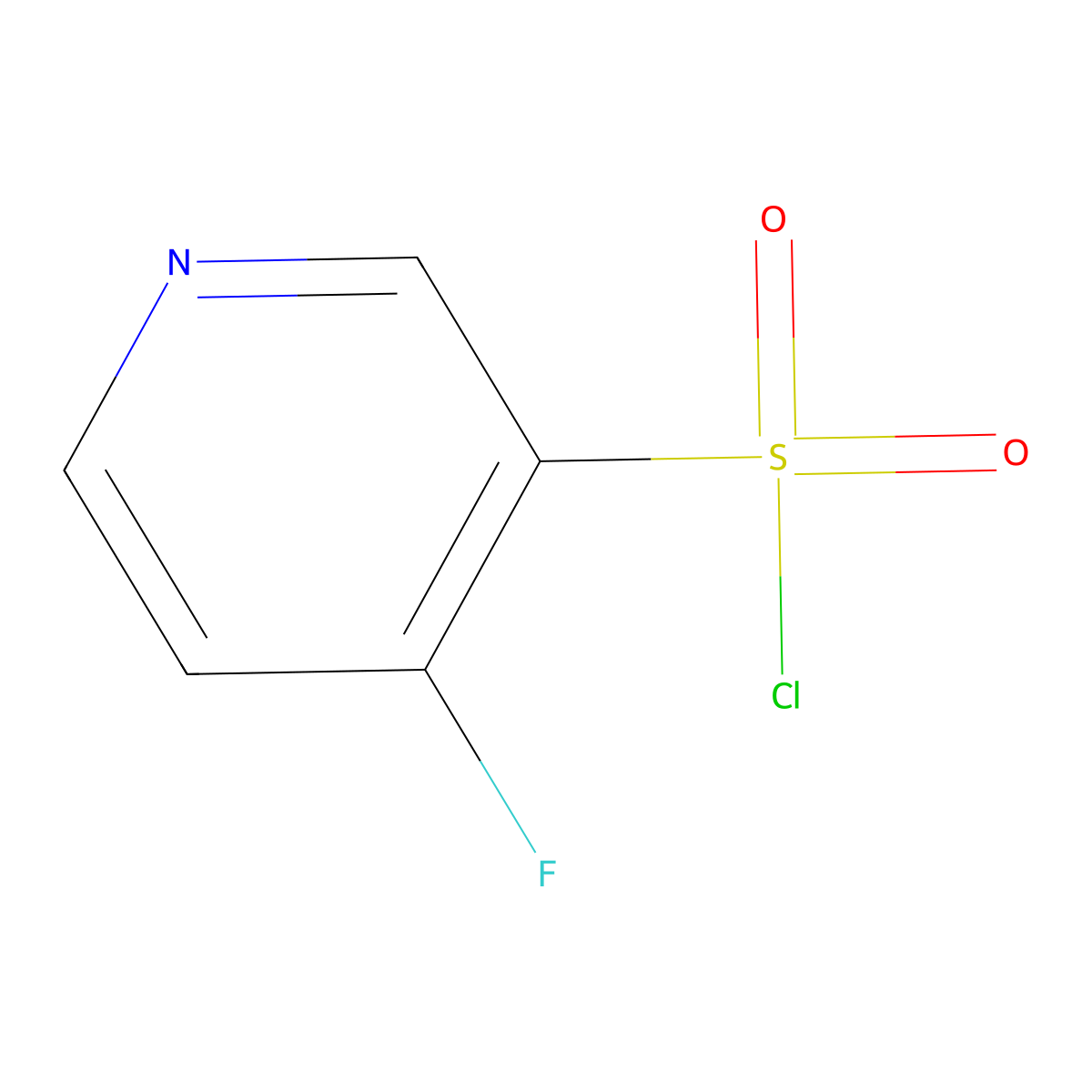 4-Fluoro-pyridine-3-sulfonyl chloride molecular structure, CAS 1060809-59-7