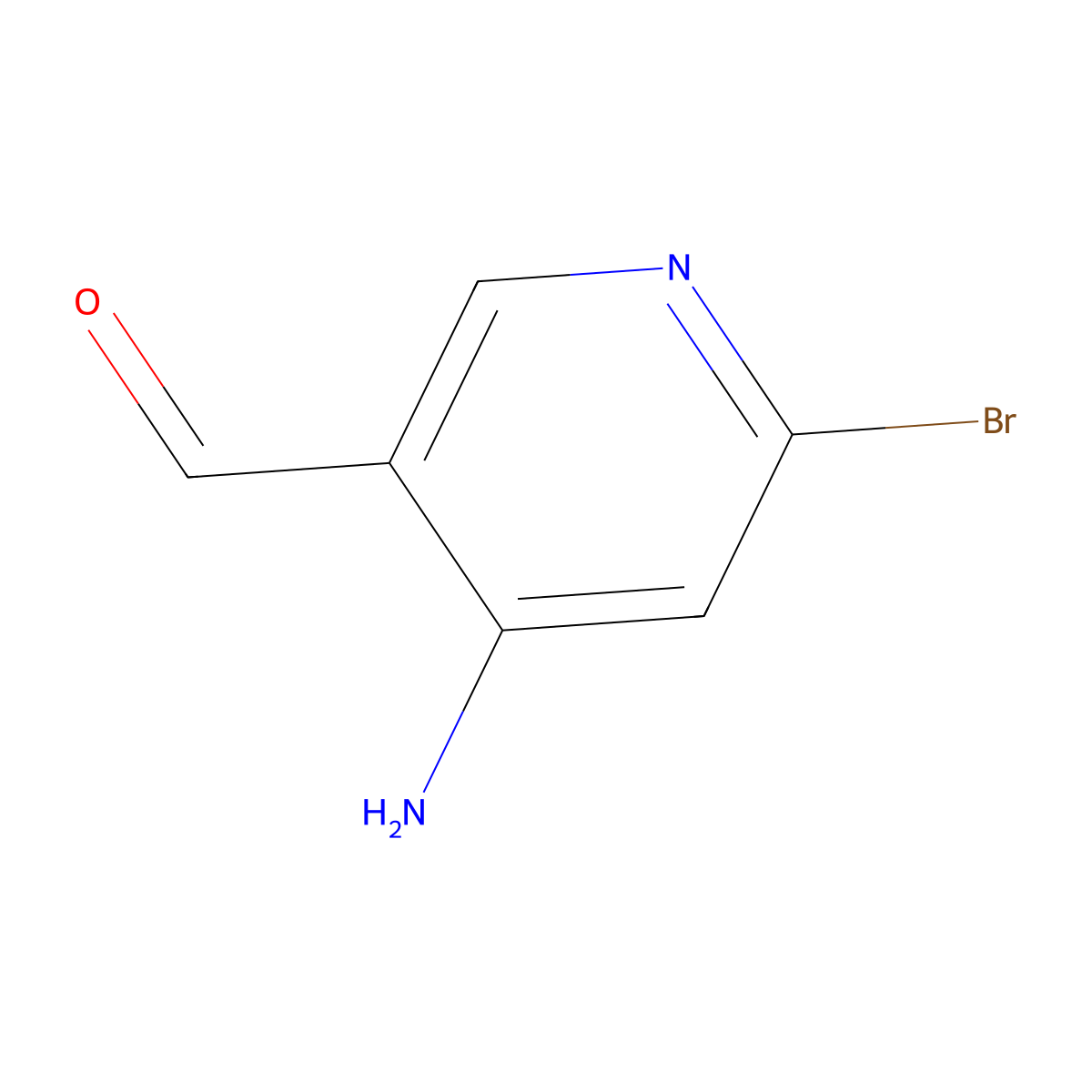4-Amino-6-bromonicotinaldehyde molecular structure, CAS 1060809-69-9