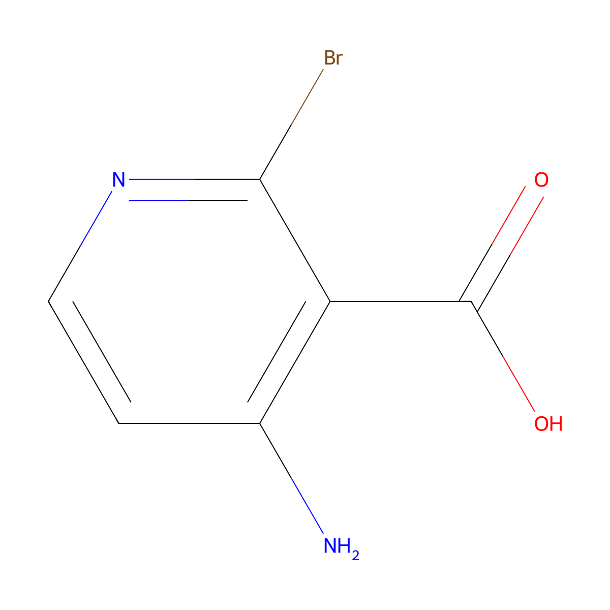 4-Amino-2-bromonicotinic acid molecular structure, CAS 1060809-71-3