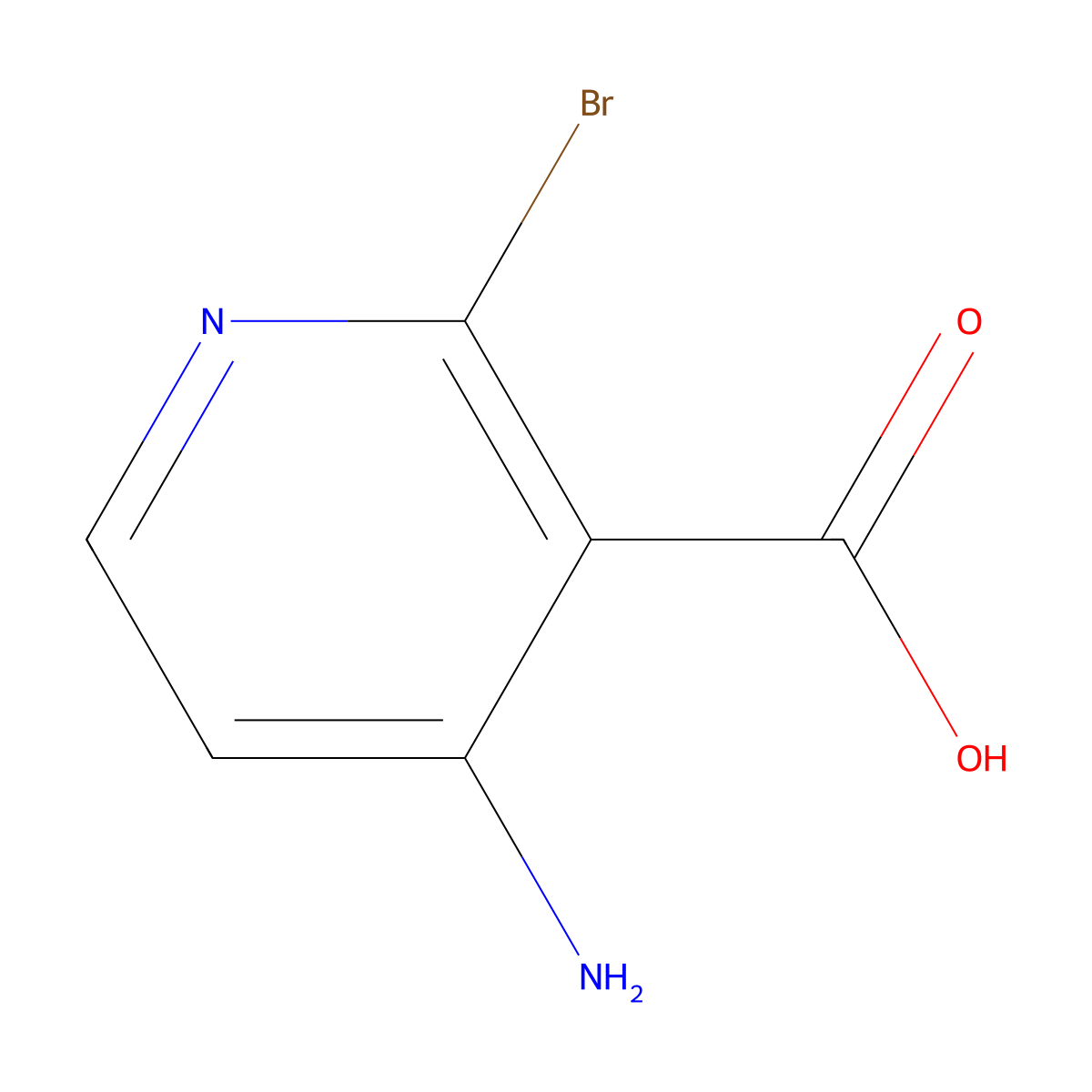 4-Amino-2-bromonicotinic acid molecular structure, CAS 1060809-71-3