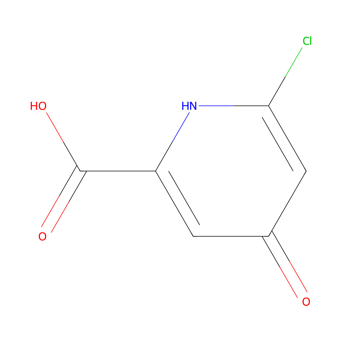 6-Chloro-4-hydroxy-2-pyridinecarboxylic acid molecular structure, CAS 1060809-87-1