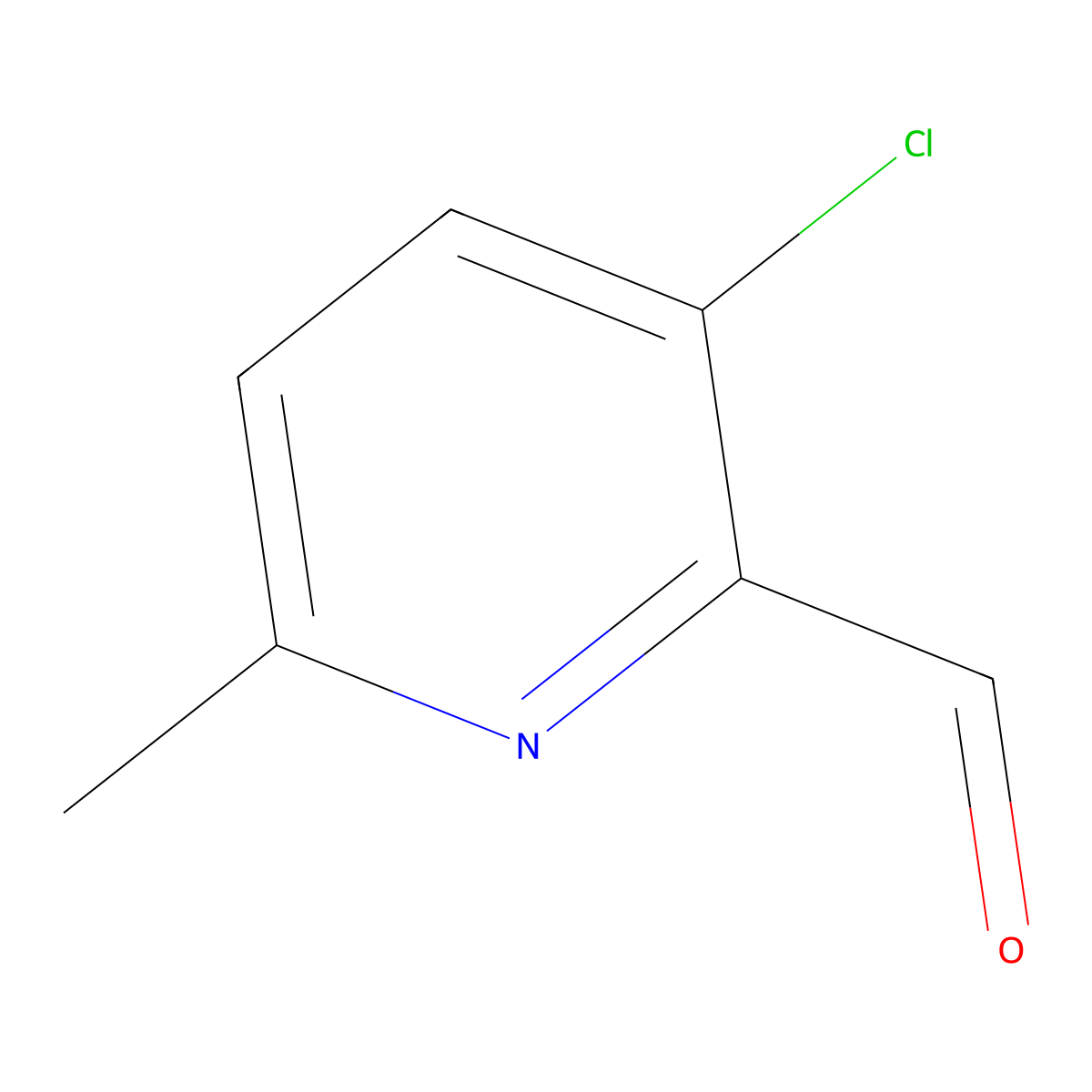 3-Chloro-6-methylpicolinaldehyde molecular structure, CAS 1060810-01-6