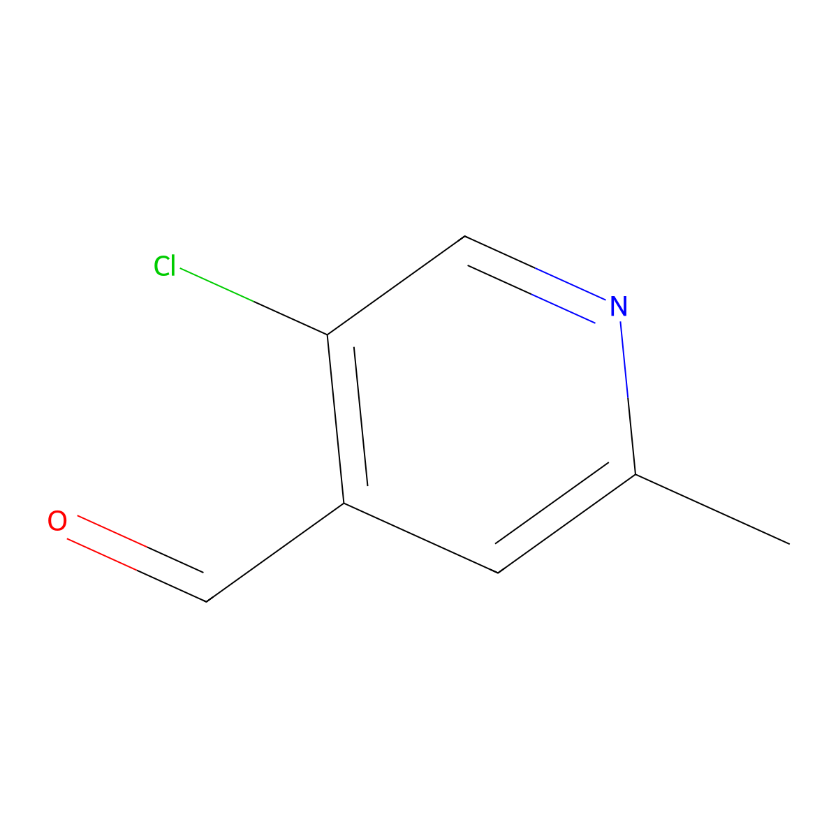 5-Chloro-2-methylisonicotinaldehyde molecular structure, CAS 1060810-02-7