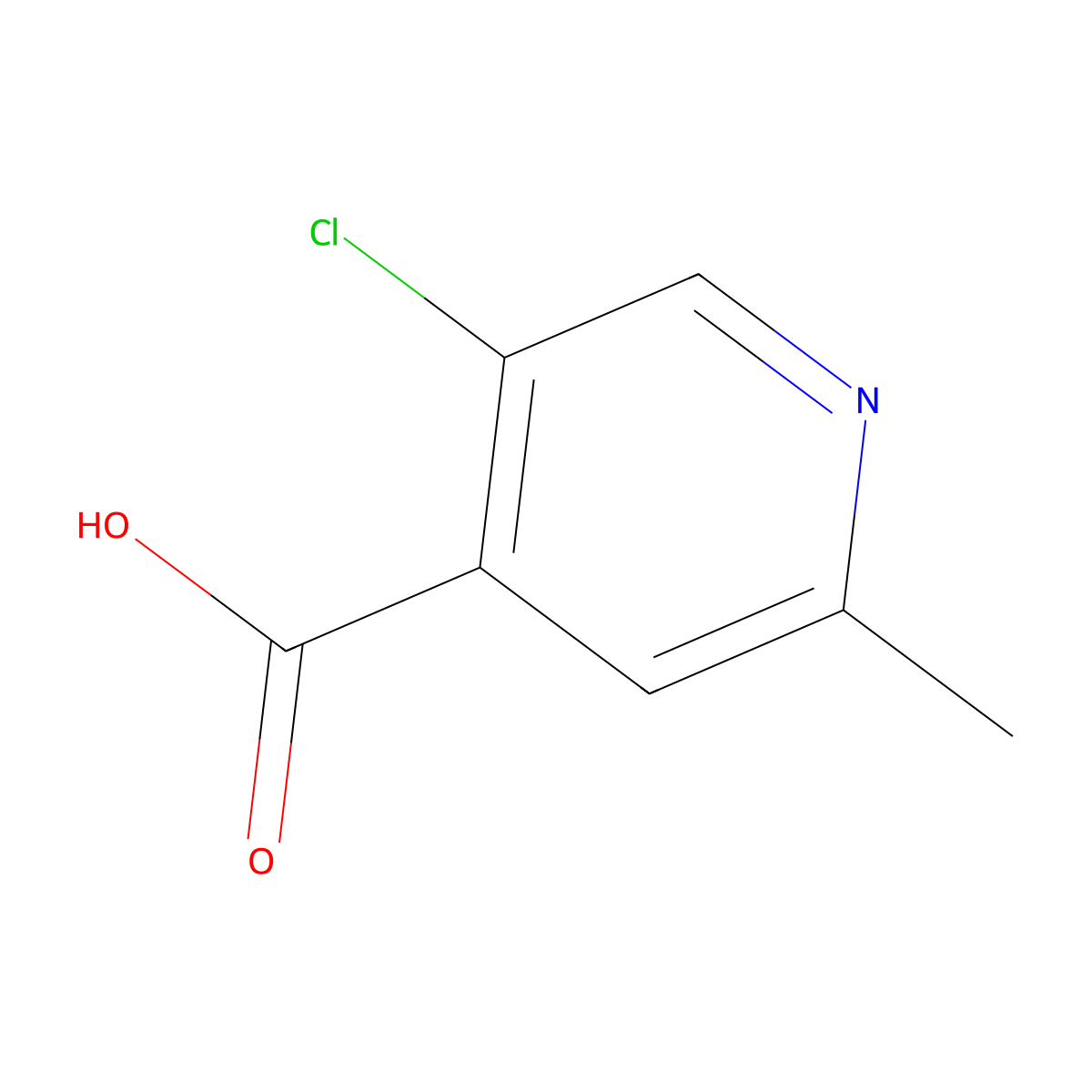 5-Chloro-2-methylisonicotinic acid molecular structure, CAS 1060810-03-8