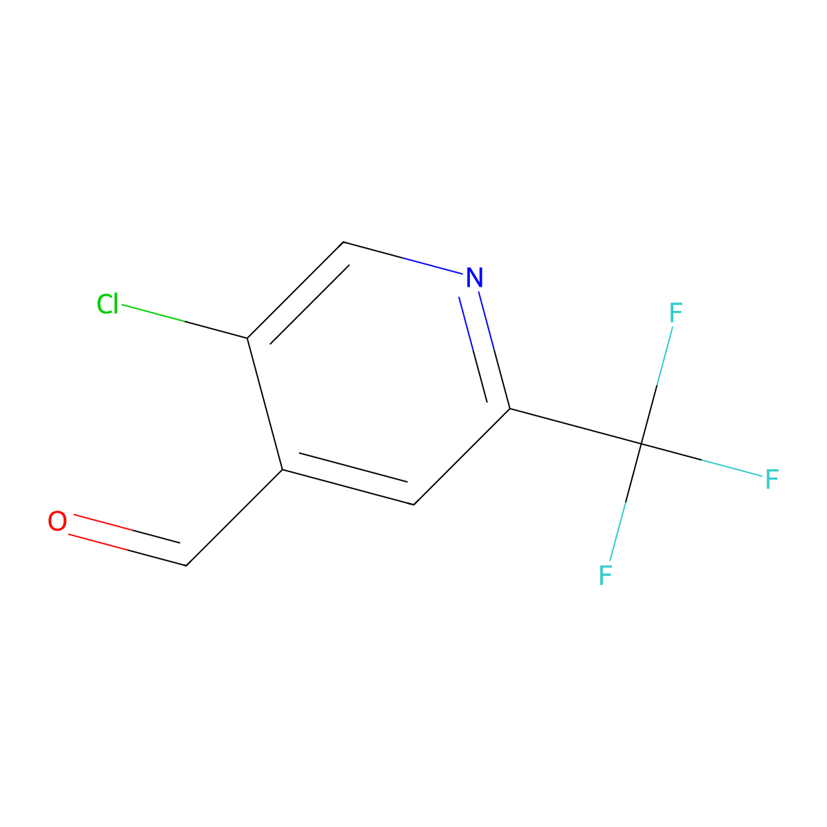 5-Chloro-2-(trifluoromethyl)isonicotinaldehyde molecular structure, CAS 1060810-29-8