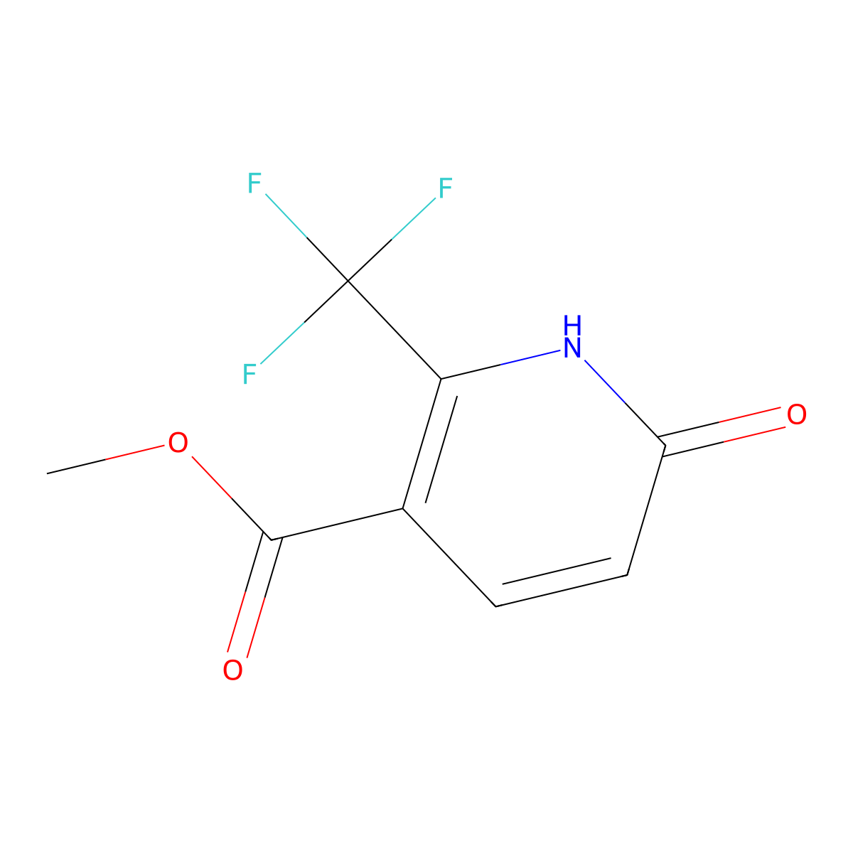 Methyl 6-hydroxy-2-(trifluoromethyl)nicotinate molecular structure, CAS 1060810-81-2