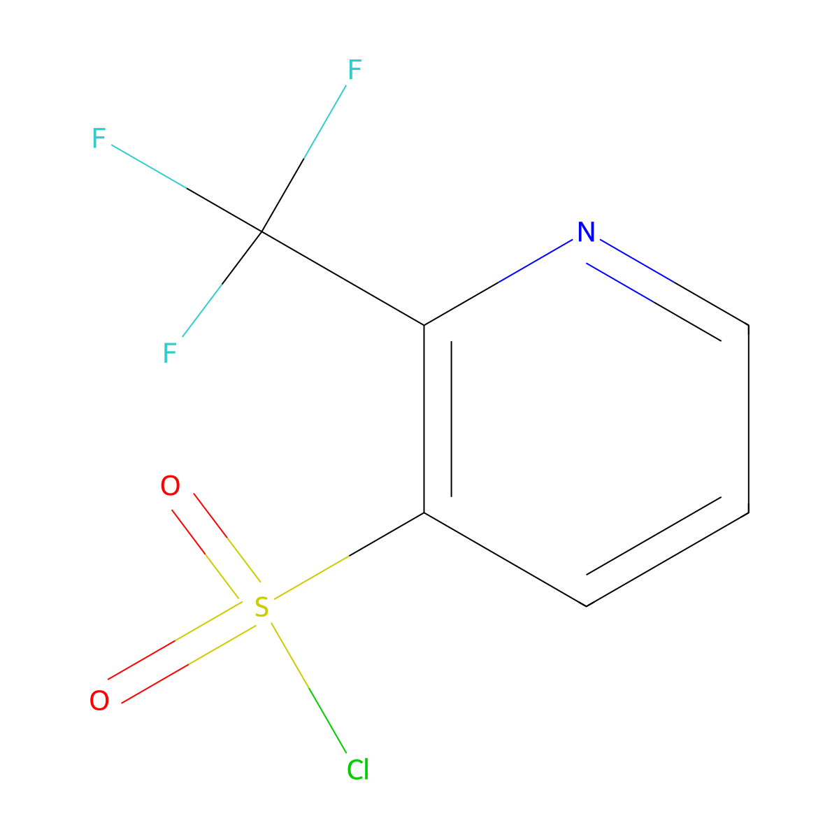 2-(Trifluoromethyl)-3-pyridinesulfonyl chloride molecular structure, CAS 1060811-16-6
