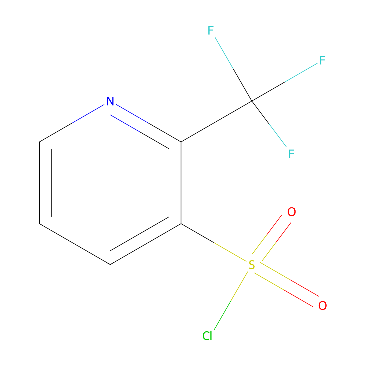 2-(Trifluoromethyl)-3-pyridinesulfonyl chloride molecular structure, CAS 1060811-16-6