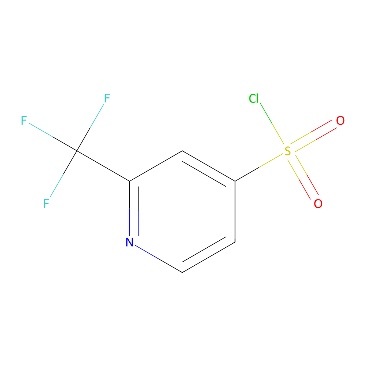 2-(Trifluoromethyl)pyridine-4-sulfonyl chloride molecular structure, CAS 1060811-17-7